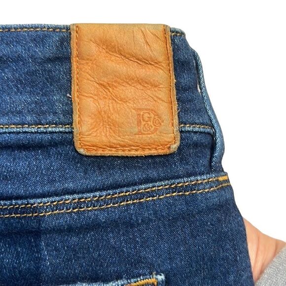 Dylan George Skinny Crop Straight cuffed Blue Jeans Size-28 - Picture 5 of 8